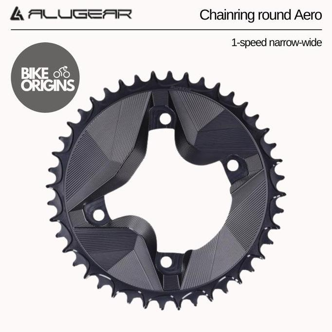 Chainring Alugear Round AERO 1-speed for Shimano GRX