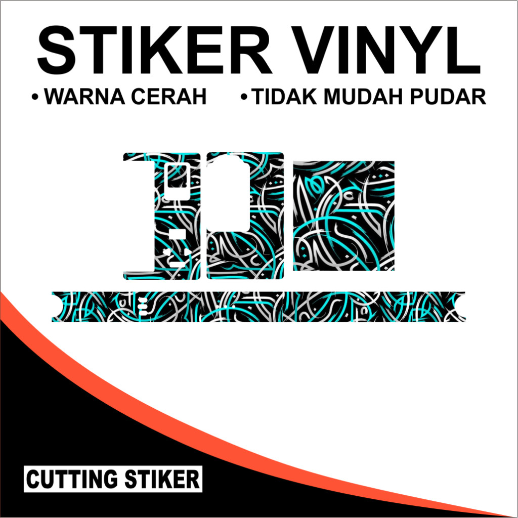 

*Premium Quality* Paketan Stiker B80 Laminasi Doff 24 Garskin Custom Stiker Maxdecal Bkn Case COD