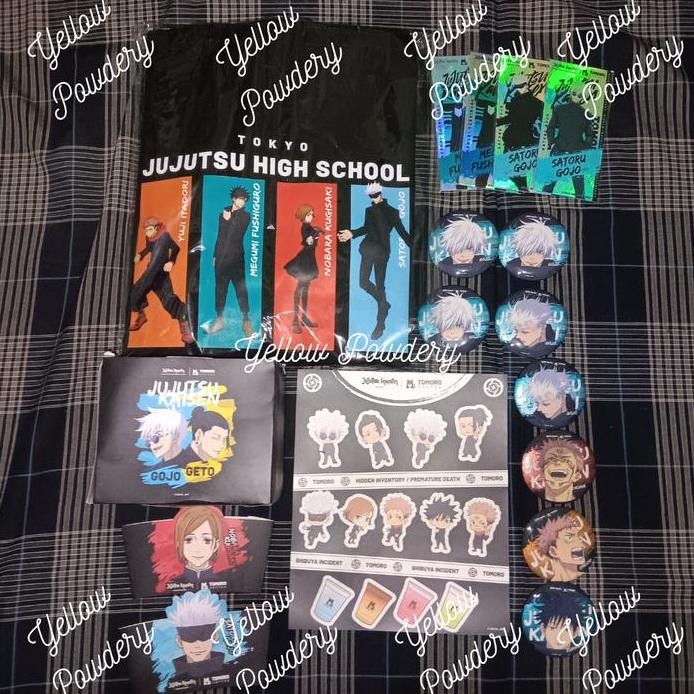 baru JUJUTSU KAISEN X TOMORO COFFEE LIMITED EDITION CARD SATORU GOJO GETO NOBARA ITADORI YUJI MEGUMI