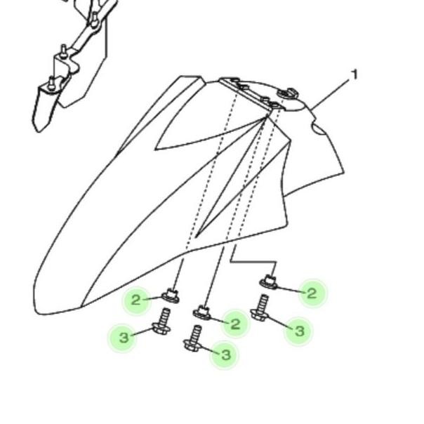 Bosh + baut spakbor depan mio sporty fino mio soul original yamaha murah