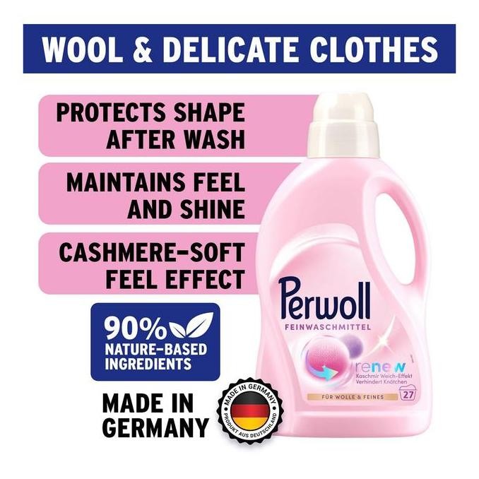 

Perwoll Renew Wool & Delicates Laundry Detergent 1.35L