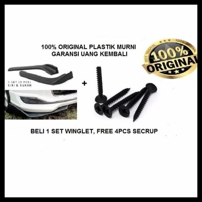 TERMURAH VARIASI BEMPER MOBIL AYLA AGYA WINGLET LIPS DEPAN MOBIL 