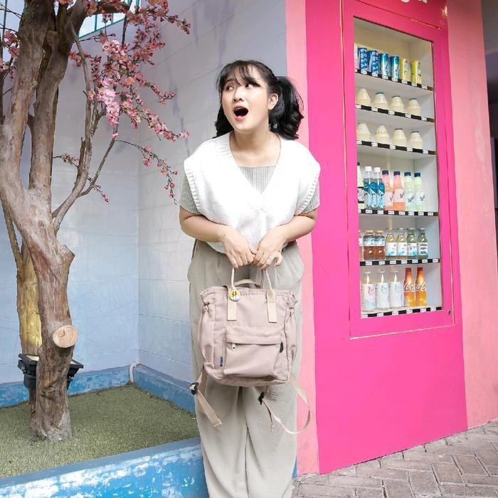 ABS Himeku TIMY MINI 3 in 1 Totepack - Tas Kecil Multifungsi - Backpack Totebag Handbag - Ransel Kan