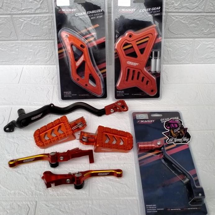 Paket Scarlet Crf 150 Pedal Rem Operan Handle Lipat Cover Gear Crf 150