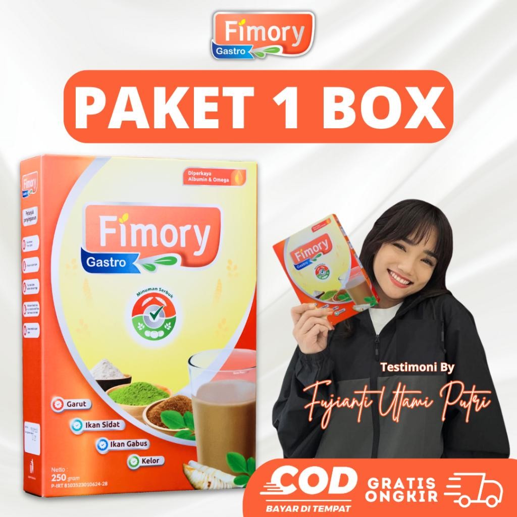 

FM Original Fimory Gastro 250 Gr - Minuman Sehat Pereda Asam Lambung, Gerd Dan Mag Akut Sudah BPOM