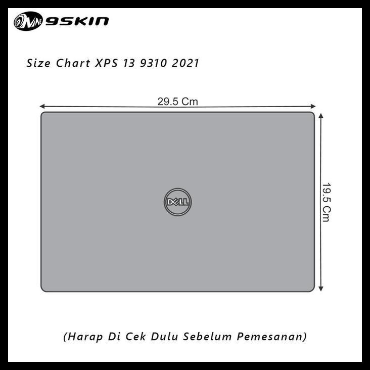 GRATIS ONGKIR GARSKIN DELL XPS 13 9310 2021 VYNIL BLACK CARBON FRONT 