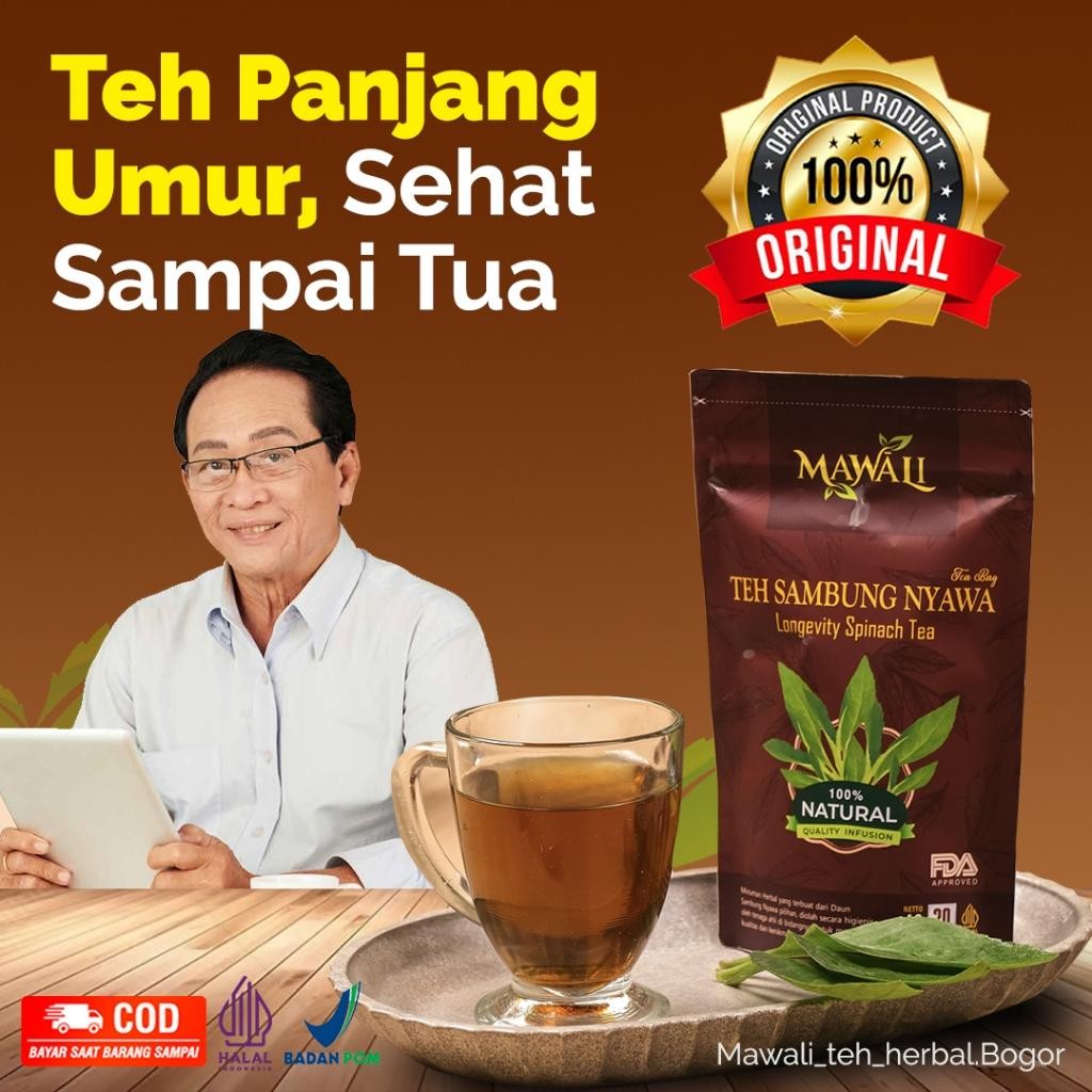

FM Teh Herbal Sambung Nyawa MAWALI Original - Isi 20 Bag 100% Organik