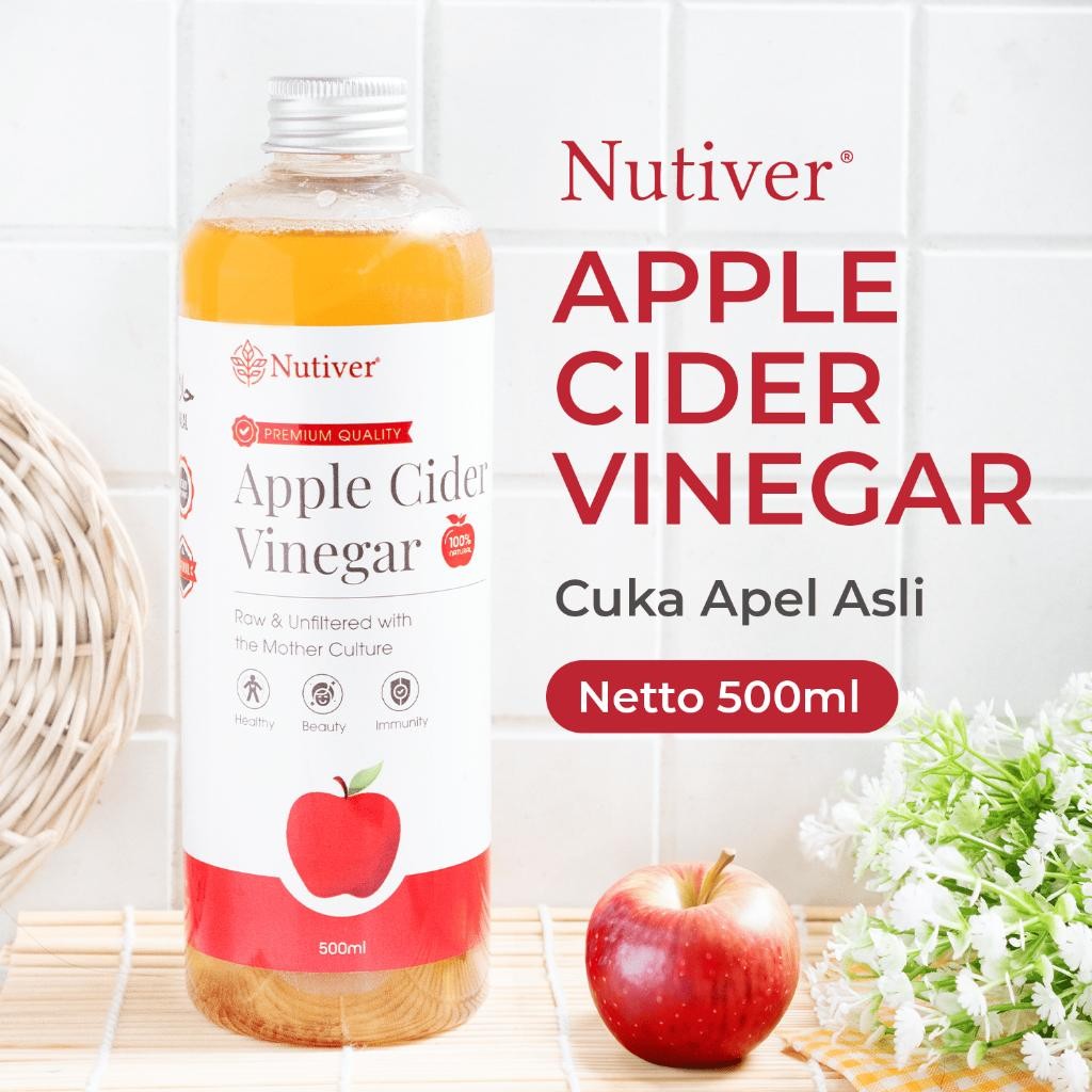 

FM NUTIVER Cuka Apel Organik With The Mother 500ml / Apple Cider Vinegar