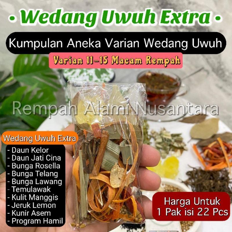 

FM Paket Hemat Wedang Uwuh Isi 22 Pcs Original Kelor Jati Cina Lawang T3lang Rosella Kunyit Asem Temulawak Kulit Manggis