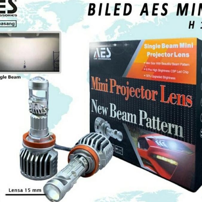 Biled AES Laser Mini H11 H7 HB4 9006 Projector Laser Headlamp Foglamp