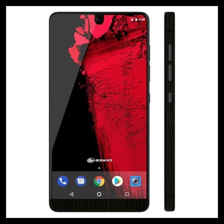 TERMURAH SKIN HANDPHONE ESSENTIAL PHONE - 3M BLACK WOOD 