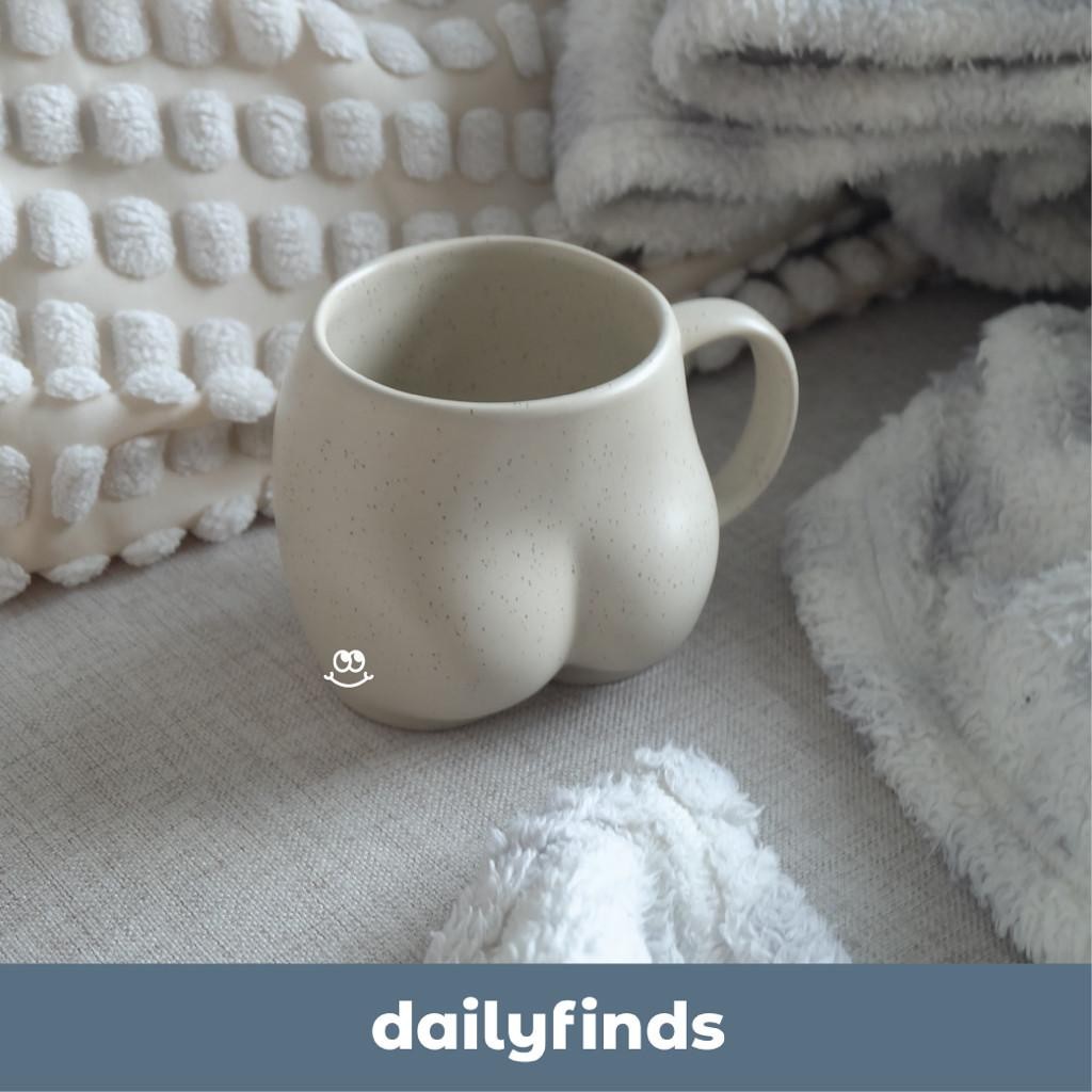 Cute Butt Mug Ceramic Cup / Gelas Aesthetic Hadiah Unik / Gelas Matcha Coffee Tea - Daily Finds