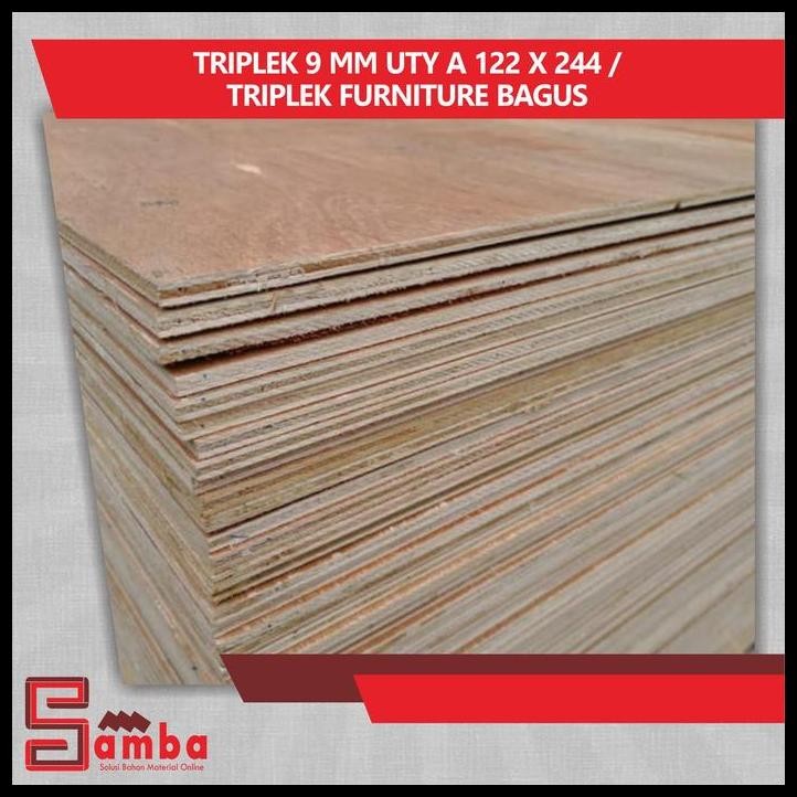 TERMURAH TRIPLEK 9 MM UTY A 122 X 244 / TRIPLEK FURNITURE BAGUS 