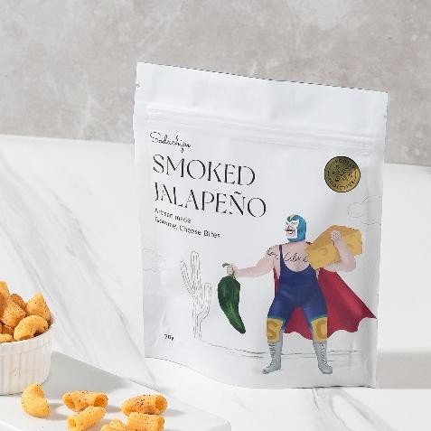 

FM Smoked Jalapeo Cheese Bites 65g - healthy snack by Sodachips (no MSG)