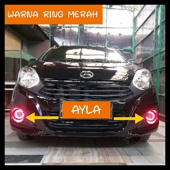 TERMURAH LAMPU LED FOGLAMP MOBIL VIOS GEN 1 ANGEL EYES 89MM 