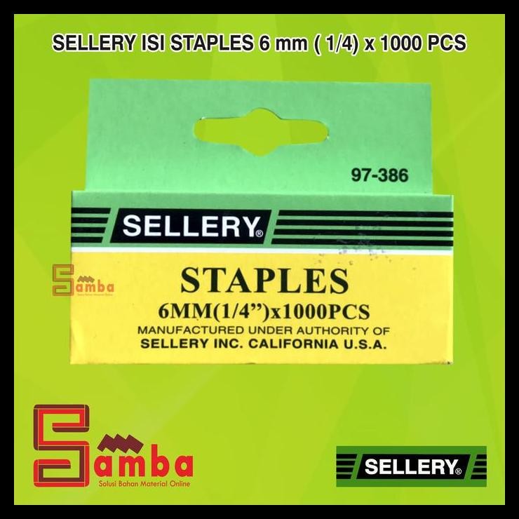 

TERMURAH SELLERY ISI STAPLES 6 MM ( 1/4) X 1000 PC !!