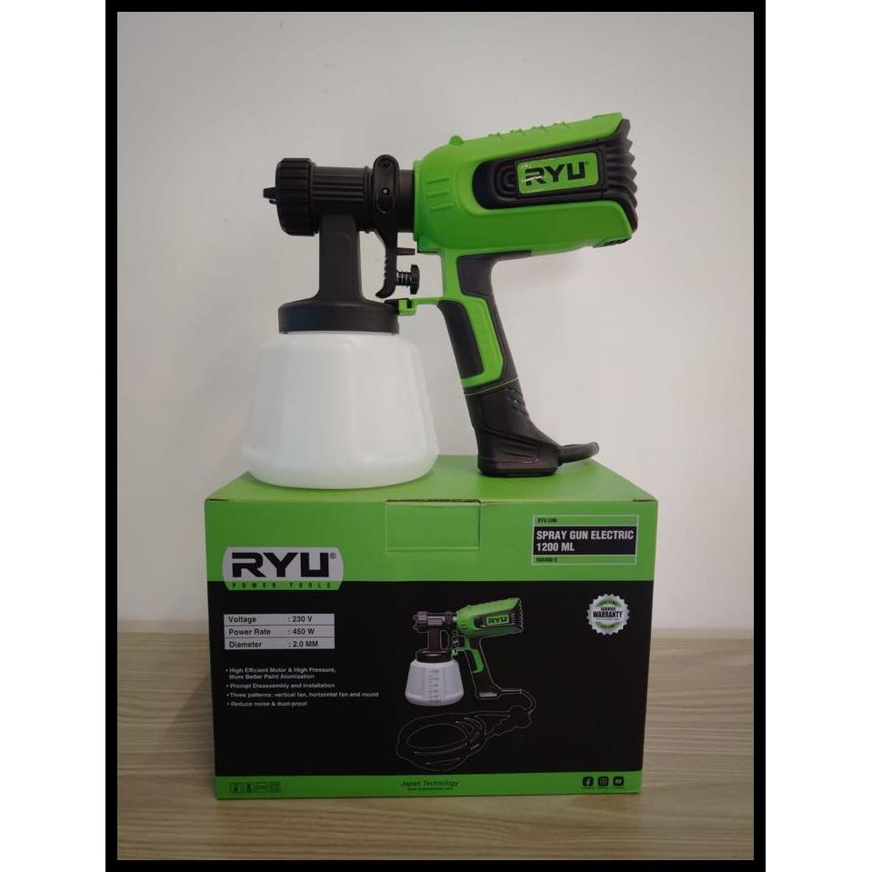 DISKON RYU RSE 800-2 SPRAY GUN ELECTRIC ALAT SEMPROT CAT MINYAK / TEMBOK 