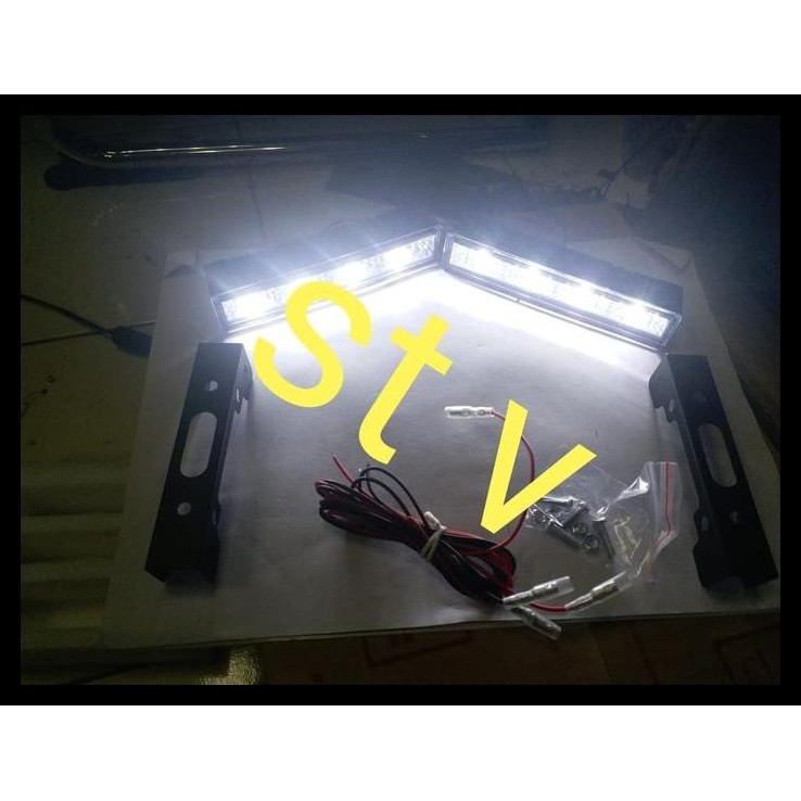 TERMURAH LAMPU LED BUMPER DRL 4 LED MODEL NEW MOBIL GRAND LIVINA 