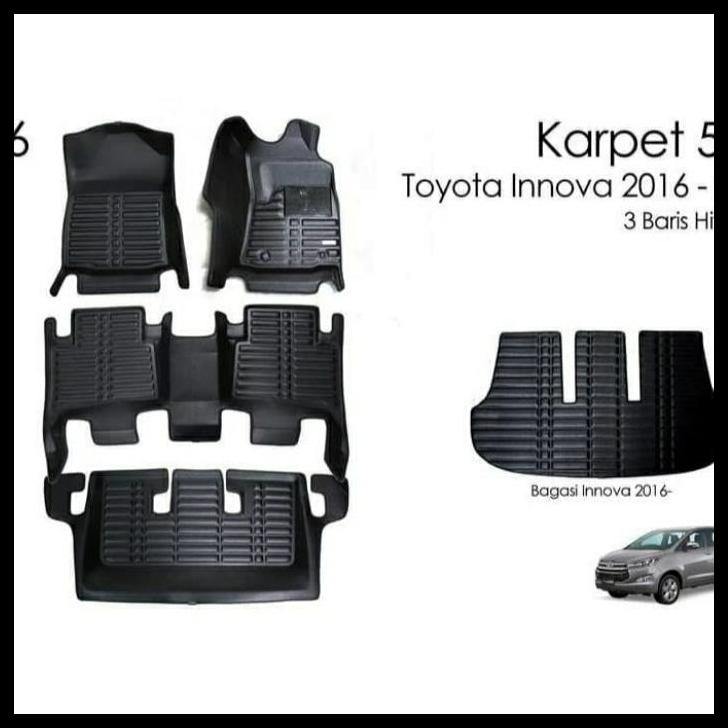 TERMURAH KARPET 5D TOYOTA INNOVA REBORN 2016 - 2019 MANUAL - 3 BARIS 