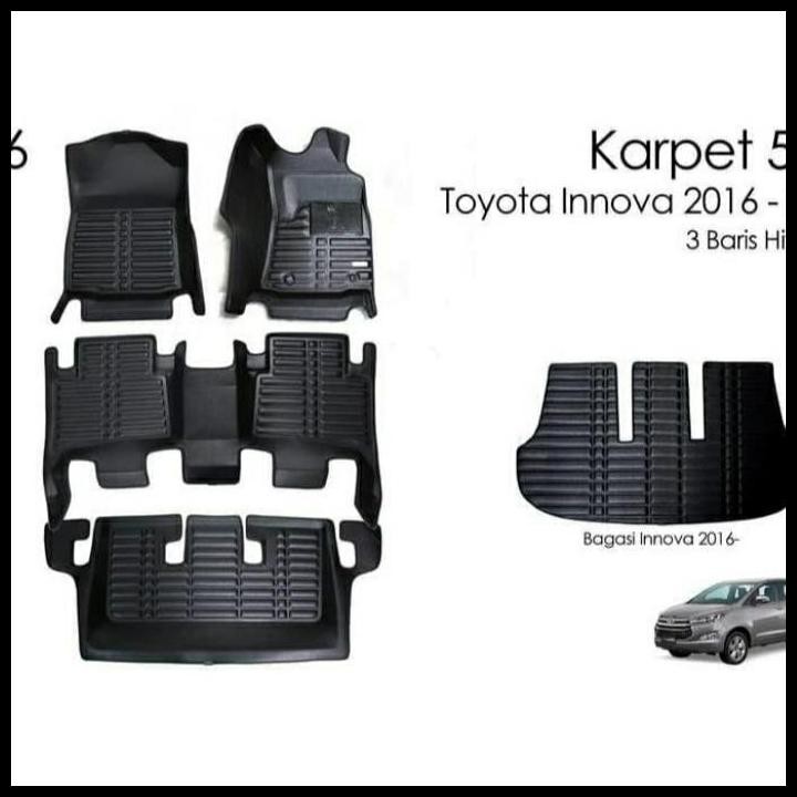 GRATIS ONGKIR KARPET 5D INNOVA REBORN 2016 - 2019 MANUAL - 3 BARIS 