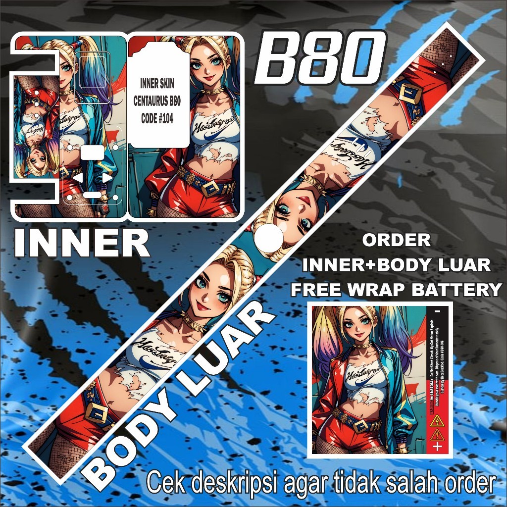 

*Premium Quality* Stiker B80 104 Garskin Custom Stiker Maxdecal Bkn Case COD