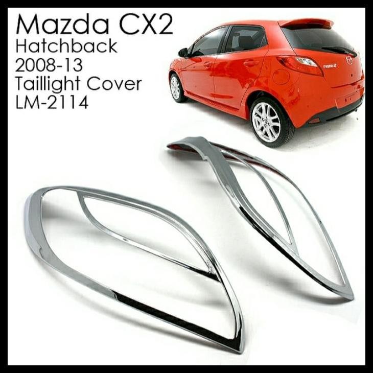TERBARU COVER CHROME STOP LAMP MAZDA 2 2008 - 2013 