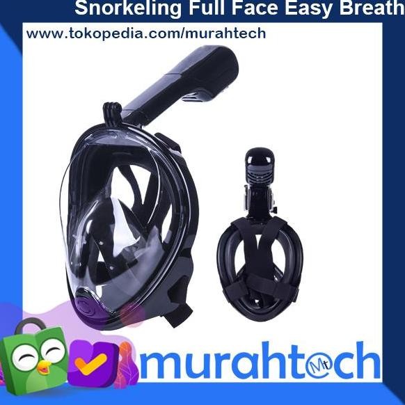 Snorkel Full Face / Snorkeling Full Face / Diving Mask Easy Breath