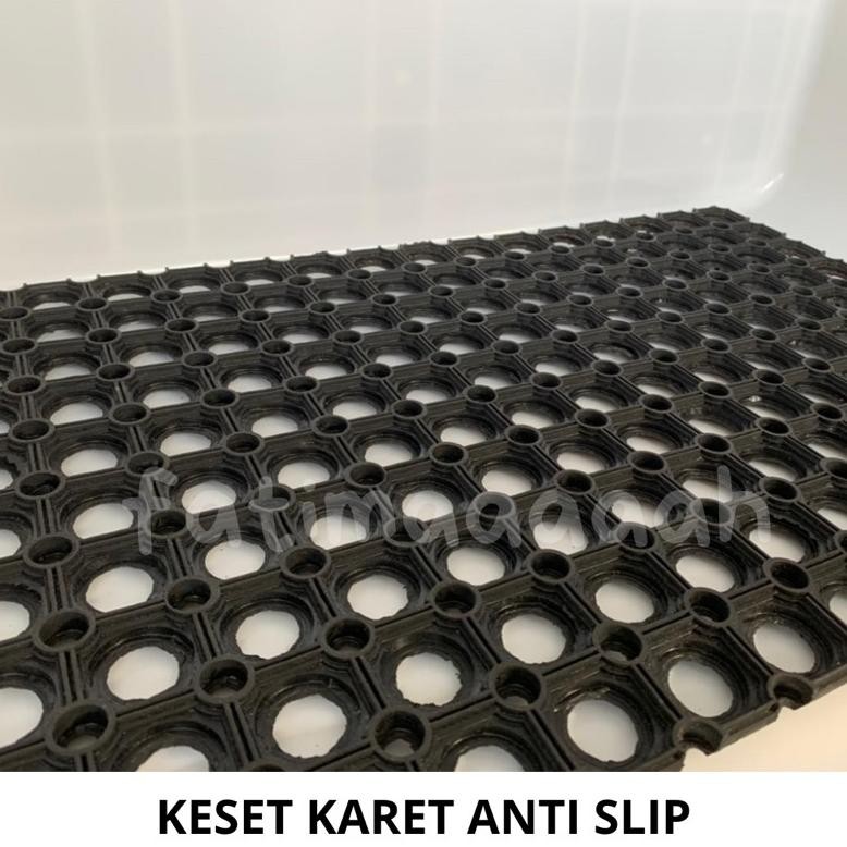 Keset Karet Lubang Anti Slip Keset Kaki Kamar Mandi Keset Lantai Serbaguna New