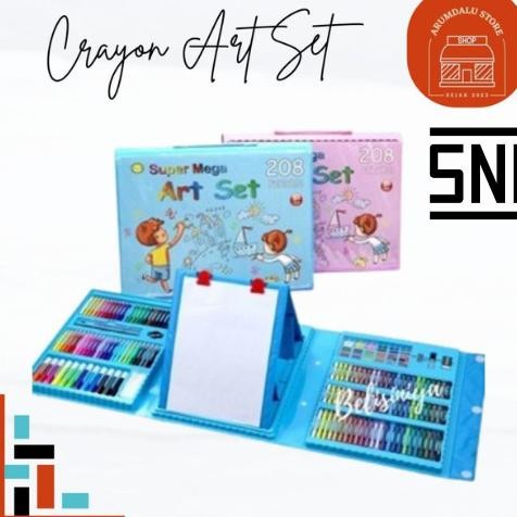 

(BUBBLEWRAP) SNI CRAYON WARNA ART SET ALAT MENGGAMBAR & MEWARNAI ANAK LENGKAP