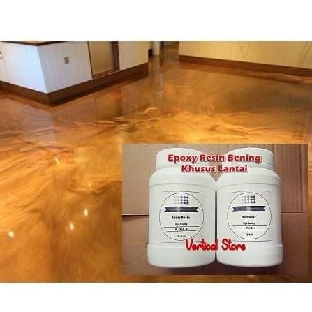 Epoxy Resin Bening Lantai Jepang 1Kg Hardener 500Gr