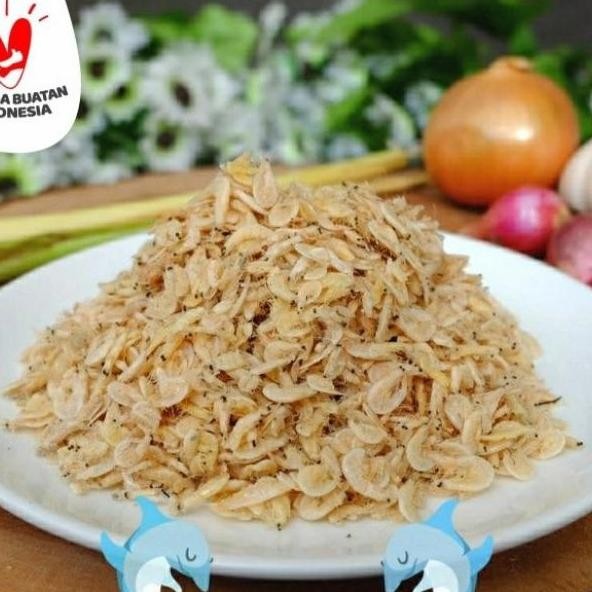 

ikan asin udang rebon, super bersih kasar,/500 gr