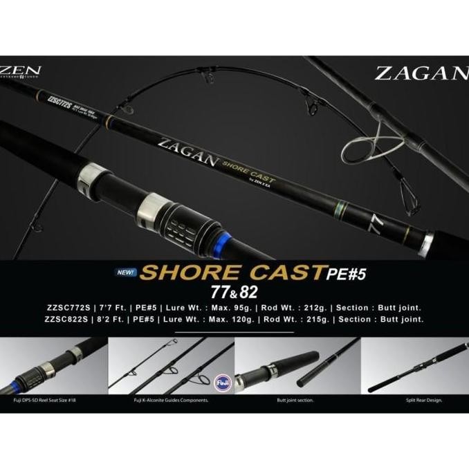 Joran pancing ZEN ZAGAN SHORE CAST PE5 - 822