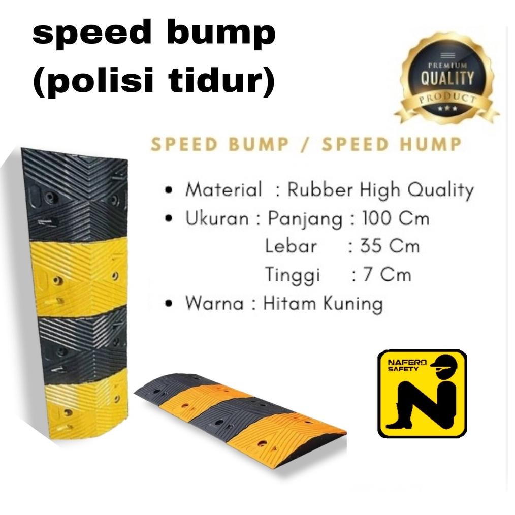 Speed Bump karet Rubber Polisi Tidur Karet 1 Meter TINGGI 7CM