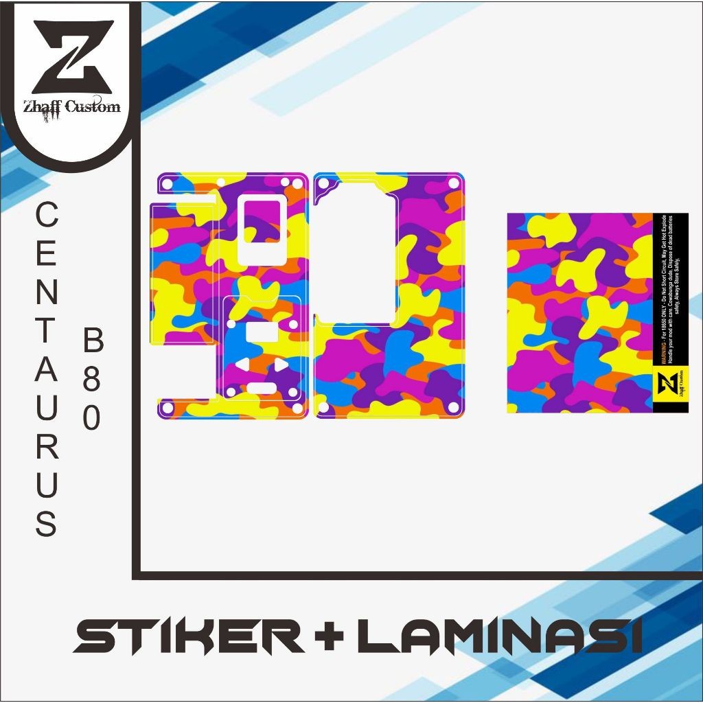 

*2Piece* Zhaff Cntrs B80 Anti Luntur Type 5 Garskin Stiker Casing Custom Bebas Dan Bayar Ditempat