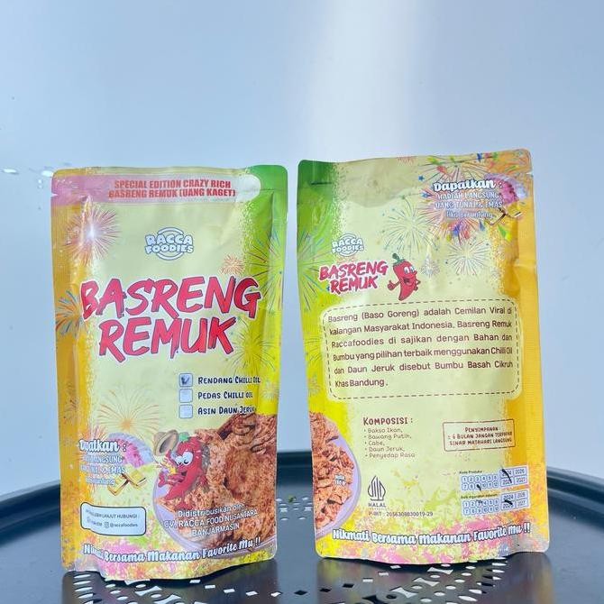 

Basreng Remuk By Raccafoodies 180g | Basreng Rendang Racca | Basreng pedas | Basreng Asin | Basreng Ikan Renyah Viral By Racca