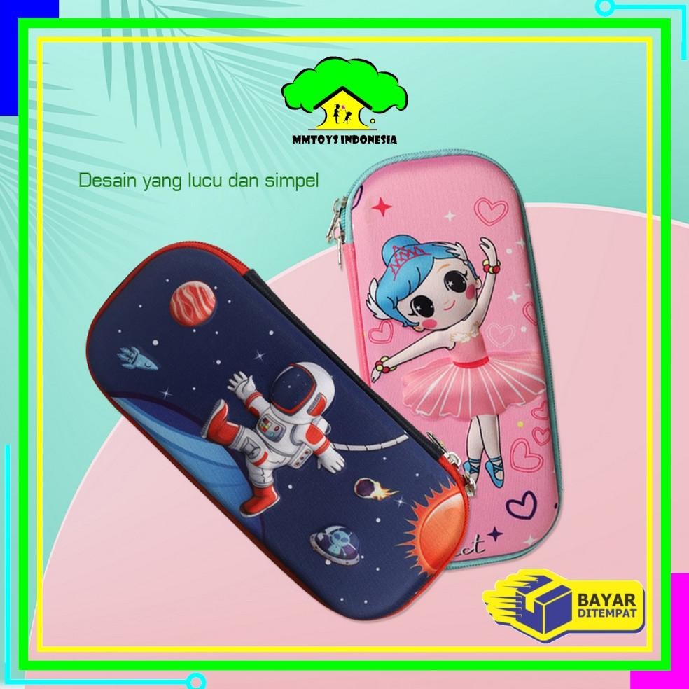 

MI-A39 Kotak Pensil 3D Karakter Timbul Tempat Pensil Anak Sekolah TK / Tempat Penyimpanan Alat Tulis Anti Air Import