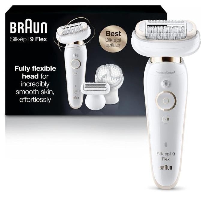 

Braun Epilator Silk-pil 9 9-030 with Flexible Head, Facial Hair Removal for Women and Men