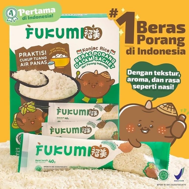 

Ready_Stock_Cod Fukumi Beras Porang 1 Box Isi 7 Sachet Murah Pl30