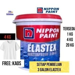 

Elastex 4kg Galon 3in1 Waterproof Ready Mix Asli Pabrik Elastex 4kg Warna Elastex Nippon Paint