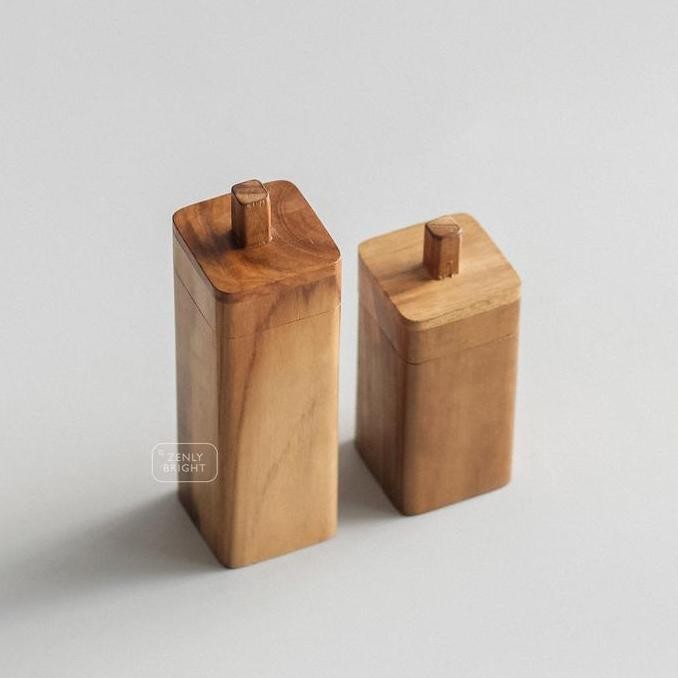 Toples Kayu Jati | Kotak Penyimpanan | Wooden Jar