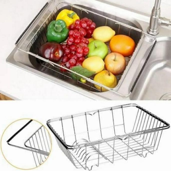 keranjang tirisan kitchen sink / tirisan piring sayur dan buah