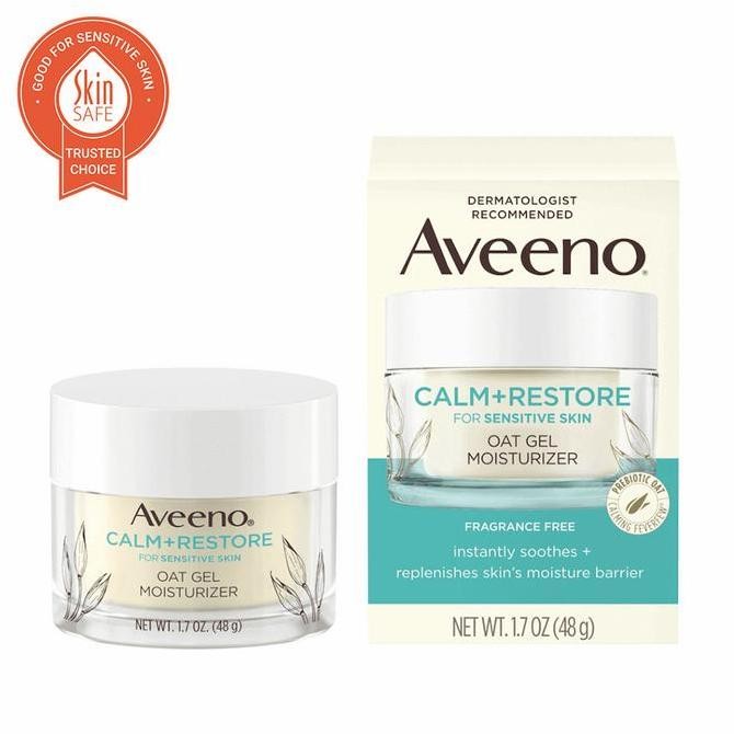 Aveeno Calm + Restore Oat Gel Face Moisturizer Sensitive Skin Cream