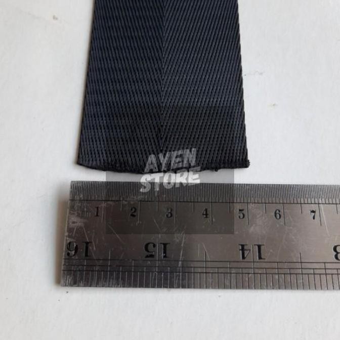 ready Webbing nylon 5 cm motif herringbone (per roll / 45 m). webbing panah