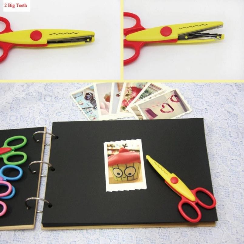 

LovelyCraftStore | 1pc Gunting Zigzag untuk craft, sekolah, diy, kids Gunting kertas bergelombang, paper scissor