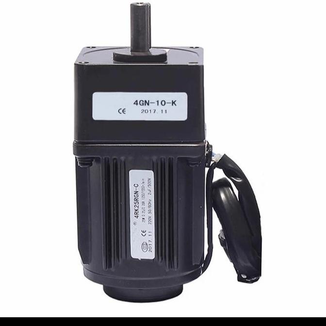 Dinamo Motor Gearbox Ac 220V 25Watt 68Rpm 1:20 Torsi Besar