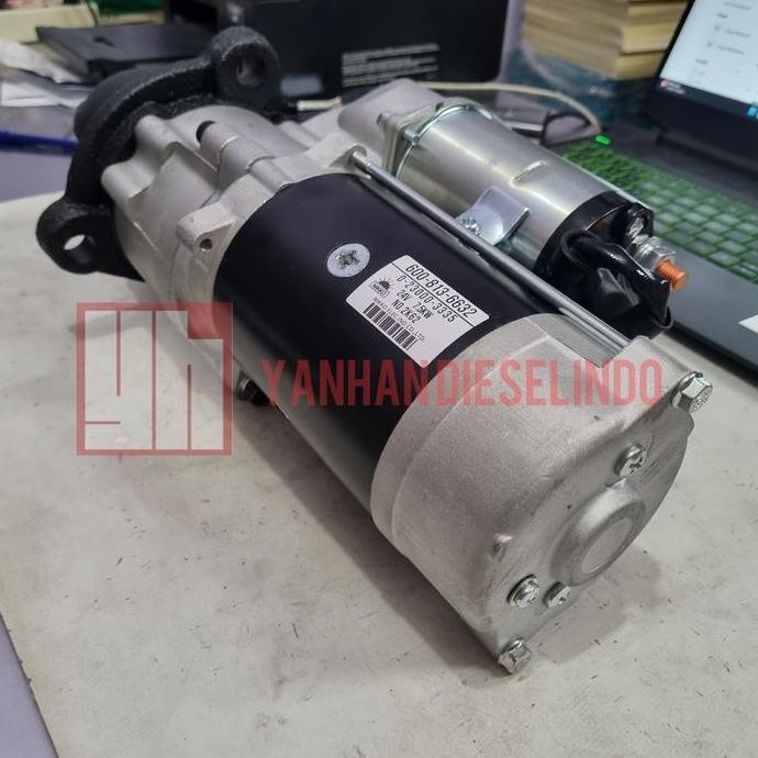 Dinamo Starter Komatsu WA470-5 PC450 600-813-6632 Nikko 0-23000-3335 12T 24V murah
