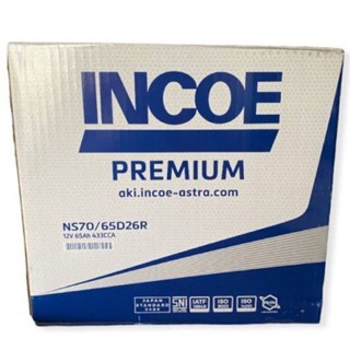 Aki Mobil Incoe NS70 / 65D26R (65 Ah) untuk Mobil PRODUK ASLI 100% ORIGINAL