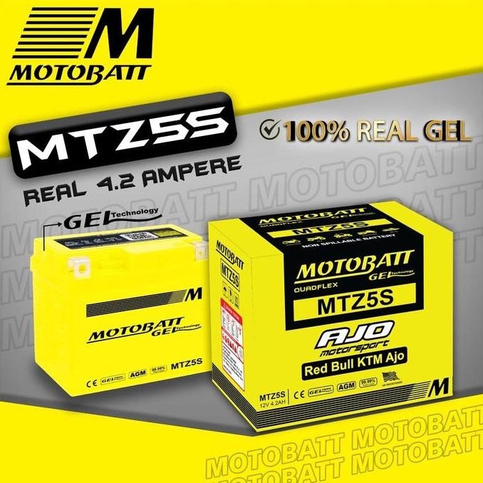 Aki Motor Motobatt Mtz5S Yamaha New Jupiter Mx 135 / Jupiter Z1 Original