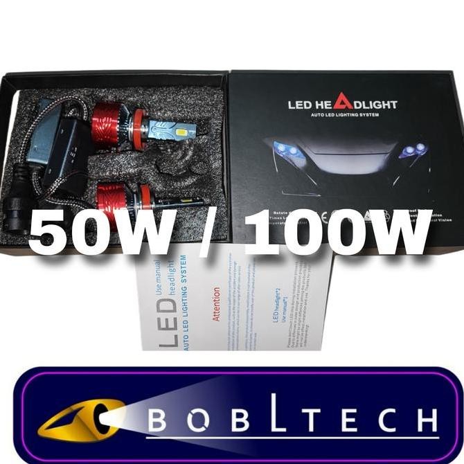 Lampu Mobil LED BOBLTECH H7 H11 HB3 H8 H16 HB4 | Headlamp Foglamp 30000LM 100W