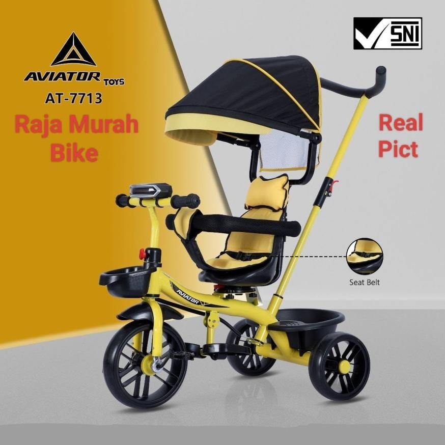 Sepeda Anak Roda Tiga Exotic ET-1268 Sepeda Roda Tiga Stroller Exotic ET1268 New Sepeda Bayi Balita